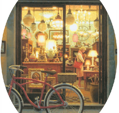 笹倉鉄平新作 アンティーク雑貨の店 Antique Shop in Florence